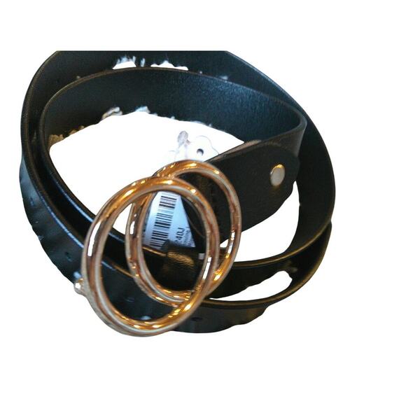 Talleffort Women's Genuine Leather Belt with Double OO  Emblem Size Small - New - Picture 4 of 10